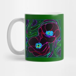 Colorful Layered Abstract of Red Poppies (MD23Mrl018a2) Mug